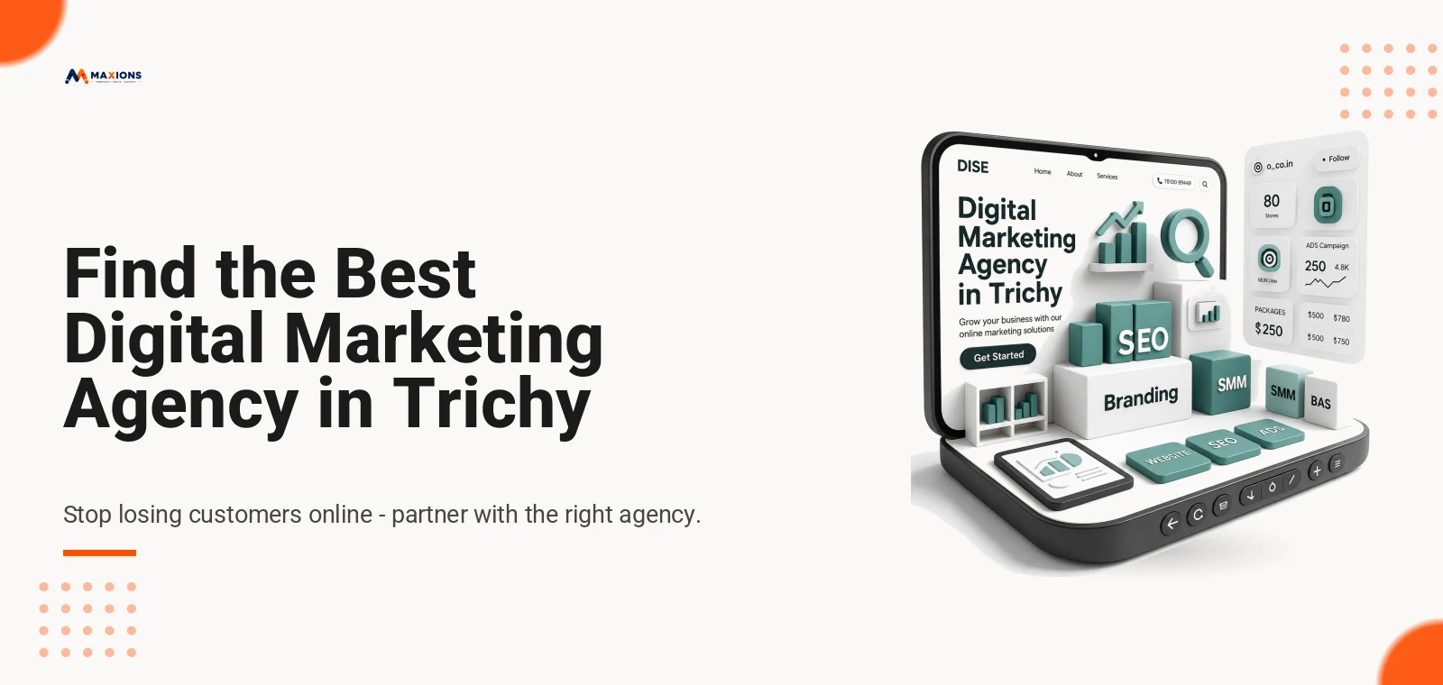 Find the best digital marketing agency in Trichy - Maxions